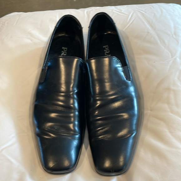 Men's Prada loafers sz 8 preowned - Picture 1 of 10